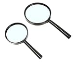 Magnifying Glasses - 4" Diameter w/ 3X Magnification & 3" w/ 5X Power