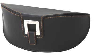 Leather Button Closure Sunglasses Case for Big Sunglasses