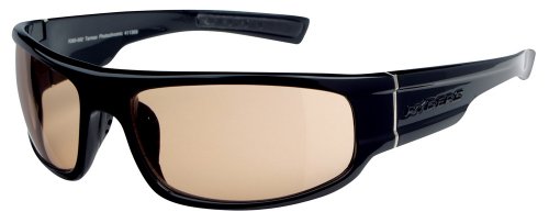 Ryders Eyewear Tarmac Photochromic Sunglasses, Gloss Black Frame/Brown Lens
