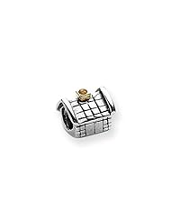 House Charm in Silver and 14K Gold for 3mm Charm Bracelets