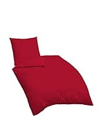 Biberna Juego De Funda Nórdica Gots Bio-Satin (Rojo)