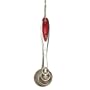 Stainless Steel Red Grip Measuring Spoons,set of 5