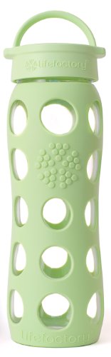 Lifefactory 13576 650 ml Glas-Trinkflasche,