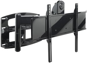 Glossy Black 37 to 60 Universal Flat Panel Articulating Wall Mount with Vertical Adjustment (PLAV60-UNLP-GB)