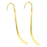 Gold Plated Metal Bookmark - Fun Craft Beading Project 4 3/4 Inches (2)