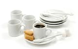 Norpro5607 12-Piece Demitasse Set, White
