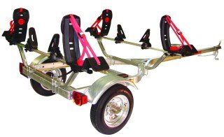 Malone MicroSport 3-Boat Kayak Trailer Package-Gray