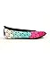 NuFoot Ballet Flats Women's Shoes Foldable & Flexible Flats Slipper Socks Travel Slippers & Exercise Shoes Dance Shoes Yoga Socks House Shoes Indoor Slippers Rainbow Dandie Dot Large (Color vary)
