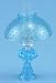 Oil Lamp With Hobnail Shade