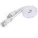 Fosmon Premium Flat Cat7 Ethernet Patch Cable - 15 Feet (White)