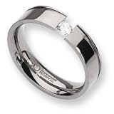 Titanium 6mm 0.25ct. Diamond Band TB175AA-9