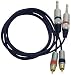 Pyle PPRC-J05 Professional 1/4-Inch Dual RCA to Dual Cable
