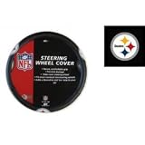 Official NFL License Steering Wheel Cover - Pittsburgh Steelers