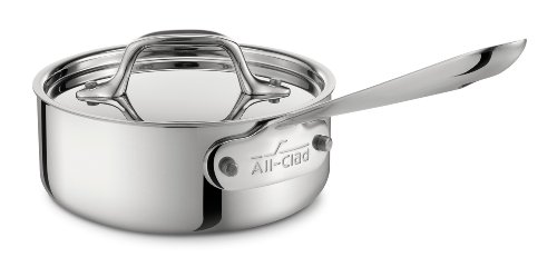 All-Clad 5201 Stainless Steel Saucepan Cookware, 1-Quart, Silver