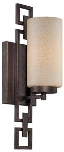 Flemish Bronze 1 Light Bathroom Fixture From The Del Ray Collection Model-83801-FBZ