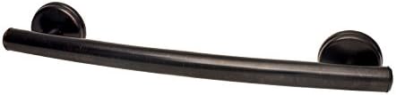 Grabcessories 16" Curved Grab Bar with grips & FREE anchors (2) - Oil Rubbed Bronze