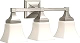 Premier 617528 Union Square Vanity Fixture 3-Light, Brushed Nickel