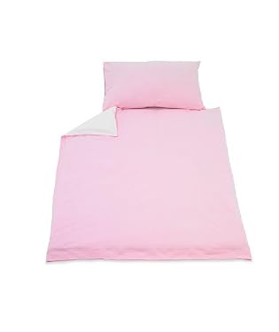 Jersey cot bed duvet set - Pink
