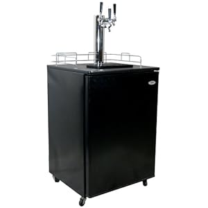 Haier HBF05EABB Kegerator Triple Faucet Keg Beer Cooler Tap Black