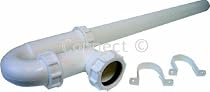Washing machine drain pipe kit