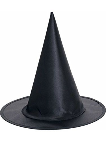 Black Children's Satin Witch Hat