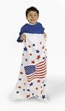 Woven Polyplastic Patriotic Potato Sacks (package of 12)