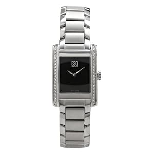 ESQ SWISS Venture Women's Diamond Accented Stainless Steel Watch #07101101
