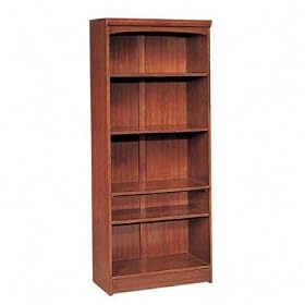 Eclipse Five Shelf Open Bookcase Cherry
