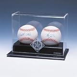 Washington Nationals Two Baseball Display Case with Logo