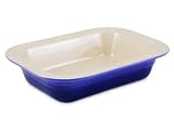 Le Creuset Stoneware Deep Rectangular Dish, Almond, 29 cm