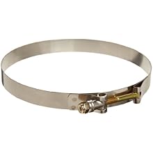 Murray TB Series Stainless Steel 300 Bolt Hose Clamp, 6.56" Min Clamp ID, 6.87" Max Clamp ID, 3/4" Band Width, Pack Of 1