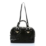 Charles David Pond Leather Medium Satchel, Black