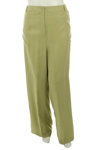 Bloomingdale's Women's Wide Leg Pant Green 24 Bloomingdale's Women's Wide Leg Pant Green 24