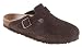 Birkenstock Clogs ''Boston'' aus Velours in mocca mit schmalem Fussbett