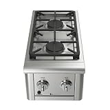 30 - 000-BTU Double Side Burner - Liquid Propane - Frontgate - Grill Type: Liquid Propane