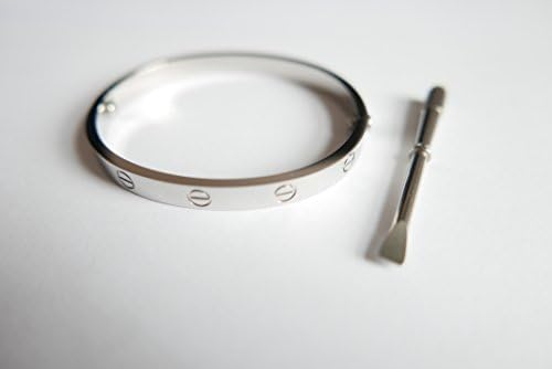Love Style Bracelet with Screwdriver. Silver Plated 19cm Large Ladies/mens Fast Shipping From the Uk up to 10 Days