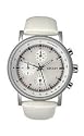 DKNY Women's White-Strap Chronograph Watch