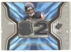 2007 SPx Winning Materials Jersey Number #WMOL Greg Olsen - Chicago Bears (Piece of Authentic Game-Worn Jersey) (Football Cards)