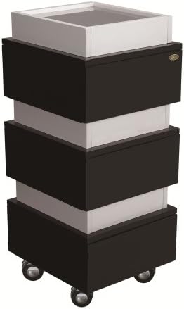 SALON ROLLING TROLLEY ALL PURPOSE BEAUTY SALON WOODEN TOOL CART WITH DRYER HOLDER - TATA