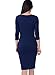 Miusol Women's Square Neck Busniess Peplum Fitted Casual Bodycon Dress
