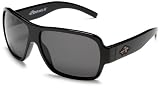 Anarchy Men'S Instrument Polarized Oversized Sunglasses, Black Frame/Grey Lens, one size