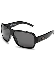 Anarchy Mens Instrument Polarized Oversized Sunglasses,Black Frame Grey Lens,one size by Anarchy