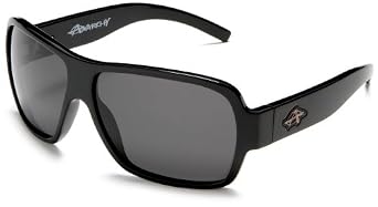 Click here to buy Anarchy Mens Instrument Polarized Oversized Sunglasses,Black Frame Grey Lens,one size by Anarchy.