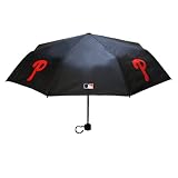 MLB Philadelphia Phillies Minibrella Umbrella (Small, Black)