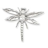 Sterling Silver CZ Dragonfly Pendant