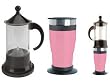 Personal Coffee/Tea Infuser/ Combo with One Mug 2.0 Black Brewer/Glossy Pink Mug 14 oz