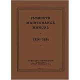 1934 1935 1936 PLYMOUTH Shop Service Repair Manual Book by Plymouth