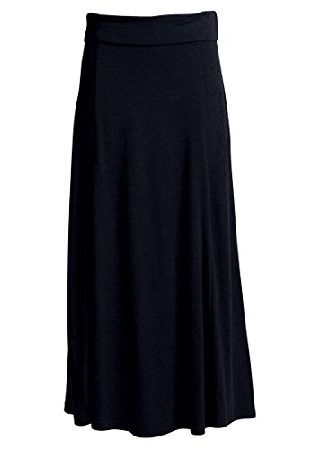 Women's Plus Size Flared Elastic Waist Skirt