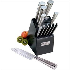 Brand-New Oneida 13-Pc Stainless Stl Cutlery Set W/ Block High Carbon Stainless Steel Blades