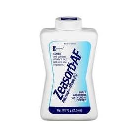 Click here to buy Zeasorb AF Super Absorbent Antifungal Powder 2.5 oz (70.9 g) by Zeasorb.
